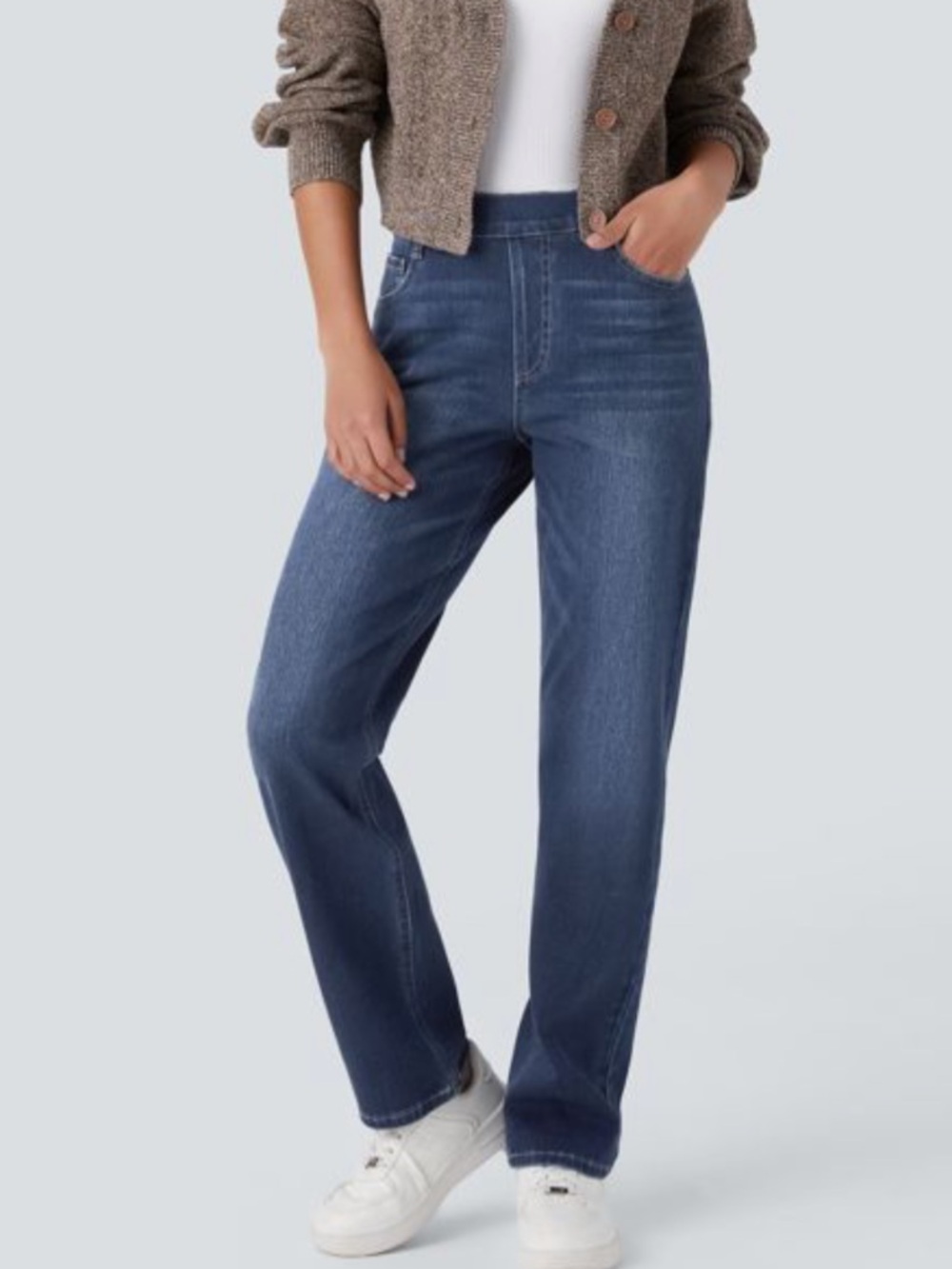 Halara Flex High Waisted Straight Leg Jeans